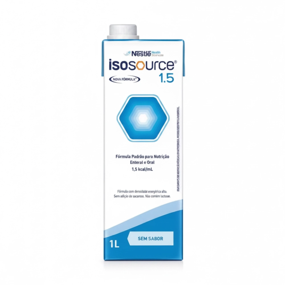 Isosource 1.5 Nestlé Health Science - Nutrição Enteral Completa 1 Litro - Fórmula Hipercalórica para Suporte Nutricional Isosource 1.5 Nestlé Health Science - Nutrição Enteral Completa 1 Litro - Fórmula Hipercalórica para Suporte Nutricional