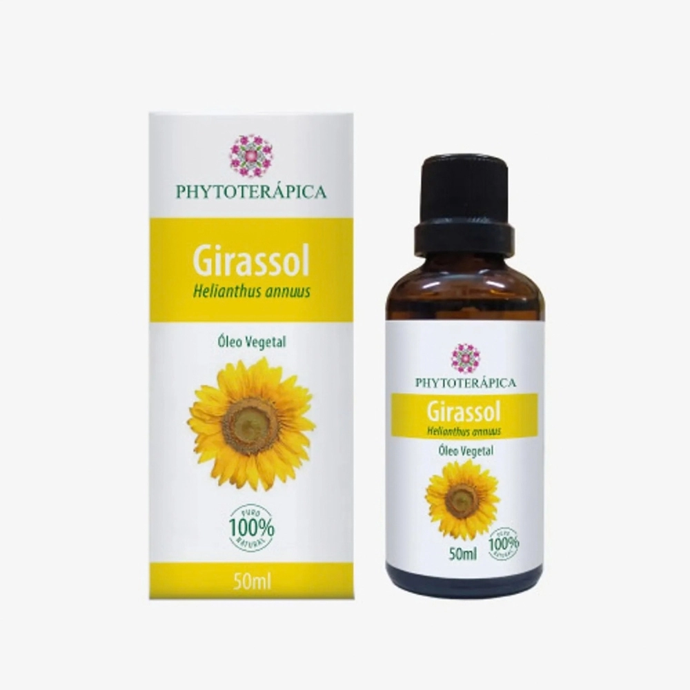Óleo Vegetal de Girassol 50ml Phytoterápica, ideal para cuidados com a pele e cabelos, proporcionando hidratação, nutrição e maciez. Óleo Vegetal de Girassol 50ml Phytoterápica, ideal para cuidados com a pele e cabelos, proporcionando hidratação, nutrição e maciez.