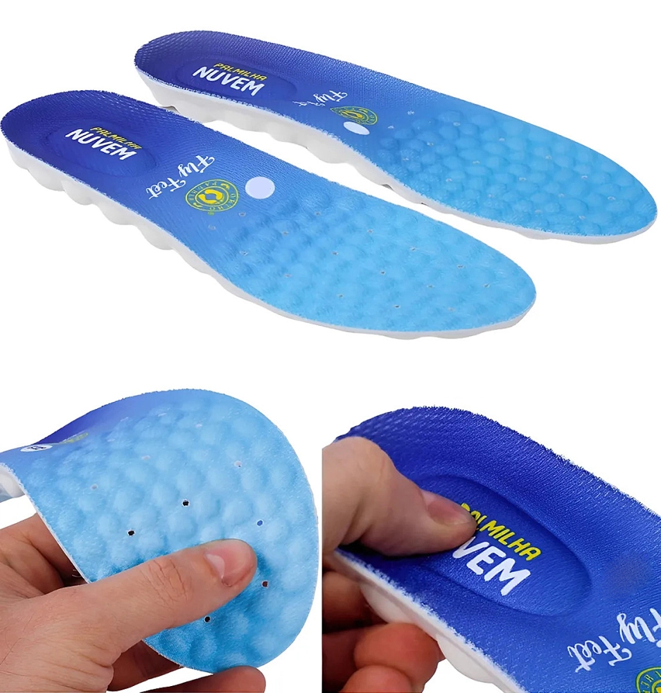 Palmilha Nuvem Ortopédica Absorve Impacto Conforto Fly Feet Esporao Fascite Plantar Para Pés Diabéticos Ortho Pauher 