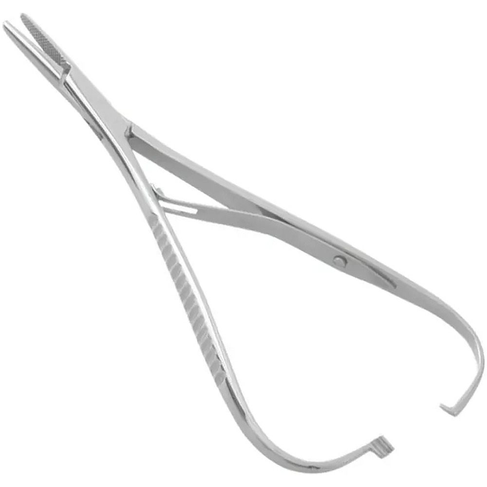 Porta Agulha Para Suturas Aço Inoxidável Mathieu 14 cm ABC Instrumentos Cirúrgicos