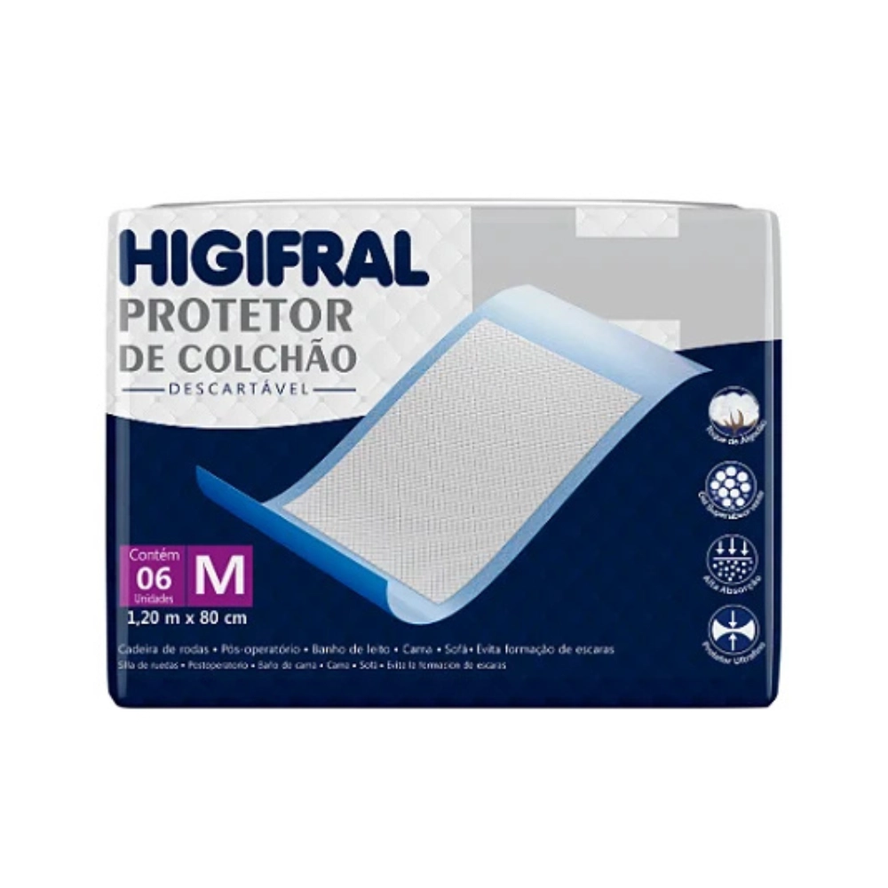Protetor de Colchão Descartável Higifral M (1,20m x 0,80m)