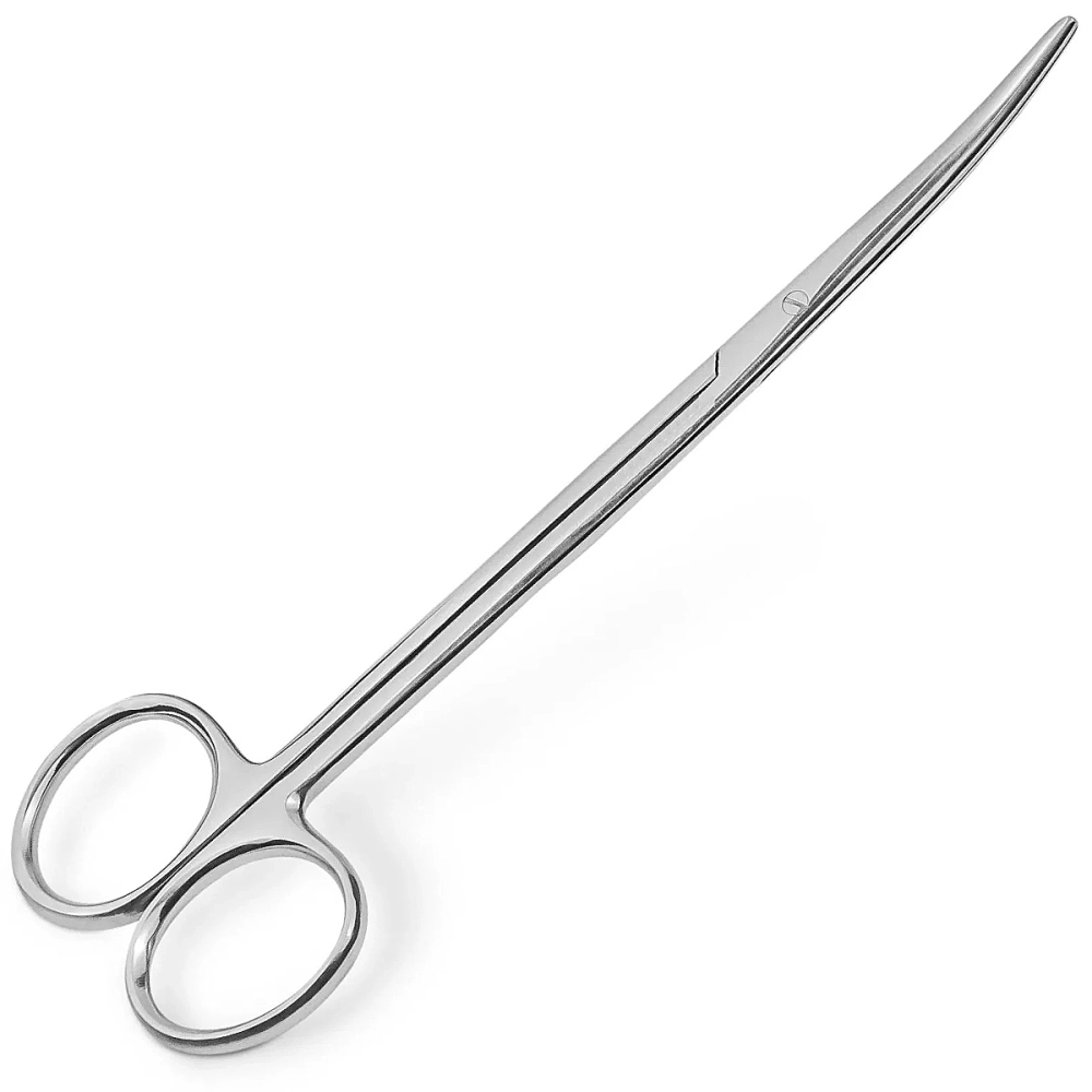 Tesoura Metzembaum Aço Inoxidável Tamanho 18 cm Curva Golgran