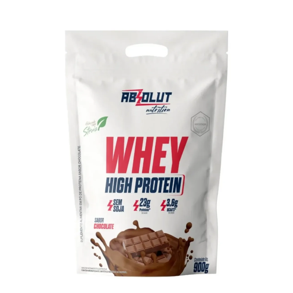 Whey High Protein Sabor Chocolate 900g Absolut 