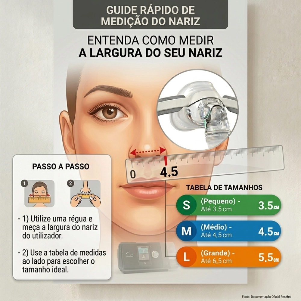 Máscara CPAP Nasal AirFit N20 ResMed - Original | Casa Cirúrgica