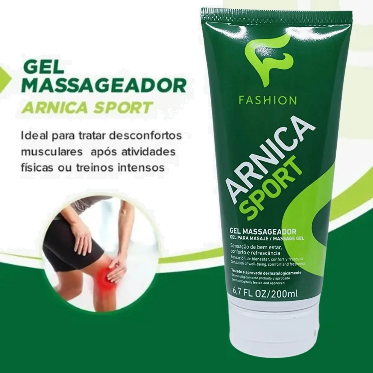 Gel Massageador Arnica Sport Dermatologicamente Aprovado Fashion