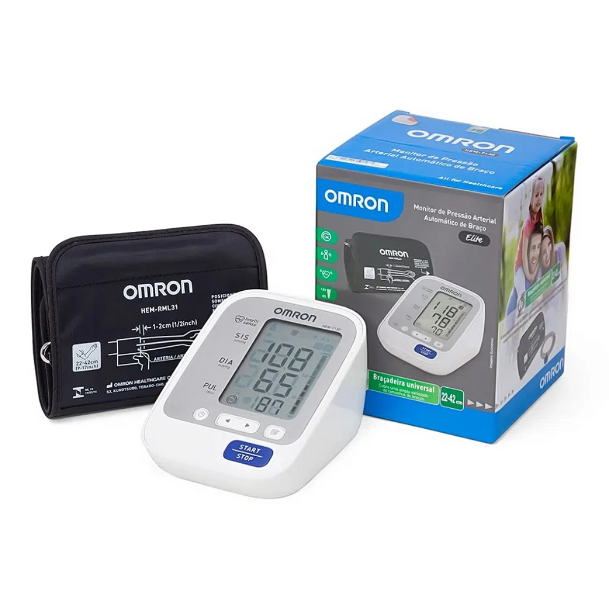 Aparelho de Pressão Automático de Braço Omron HEM7122