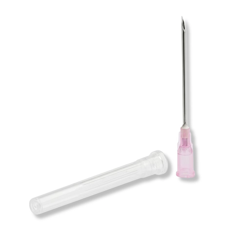 Agulha Hipodérmica Estéril 40 x 1,20 mm 18G Rosa Medix