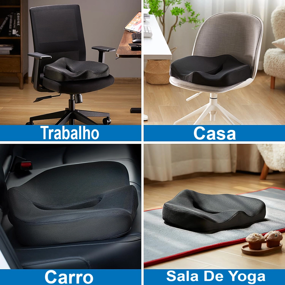 Almofada Anatomica Ortopedica Premium Aliviadora De Pressao Em Areas Sensiveis 45 x 40 x 8 Cm Perfetto 209124