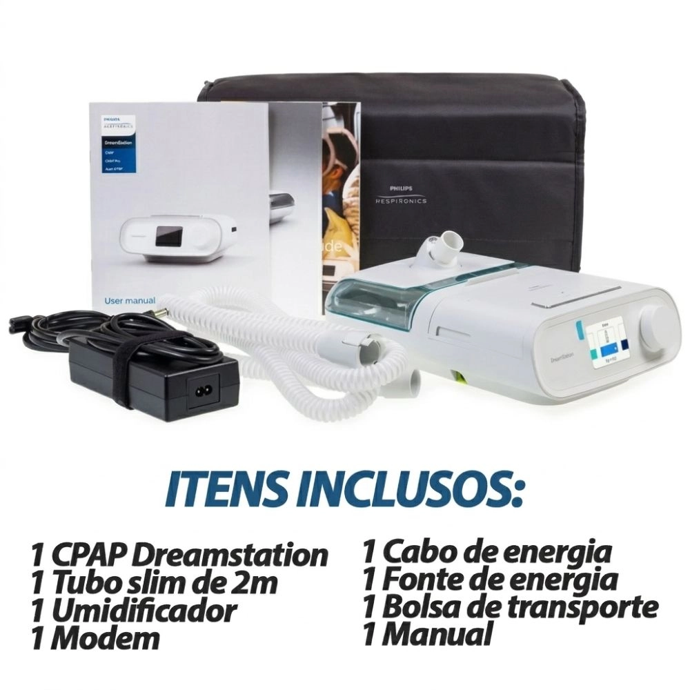 Aparelho Cpap Automático E Umidificador Dreanstation Philips
