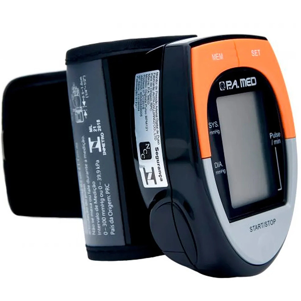 Aparelho medidor indicador de pressão prático pulso simples digital automático fácil promoção oferta 5 anos de garantia