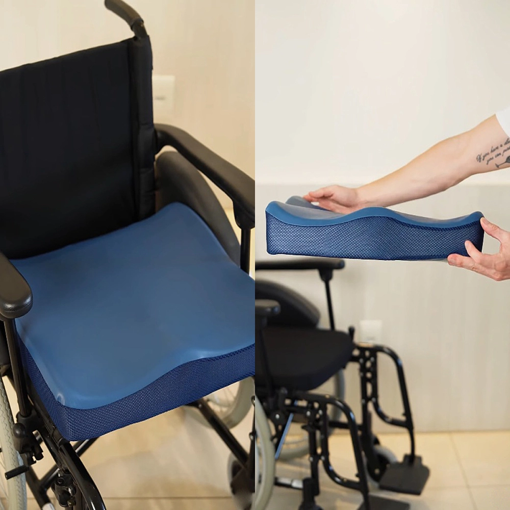 Almofada Assento Espuma Com Densidade Ultra Firme E Base Antiderrapante Para Cadeiras De Rodas 40 x 40 x 10 Cm Ortopur 40 Perfetto 209134