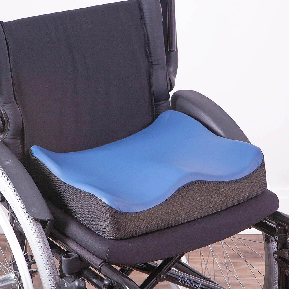 Almofada Assento Espuma Com Densidade Ultra Firme E Base Antiderrapante Para Cadeiras De Rodas 44 x 40 x 10 Cm Ortopur 44 Perfetto 209135