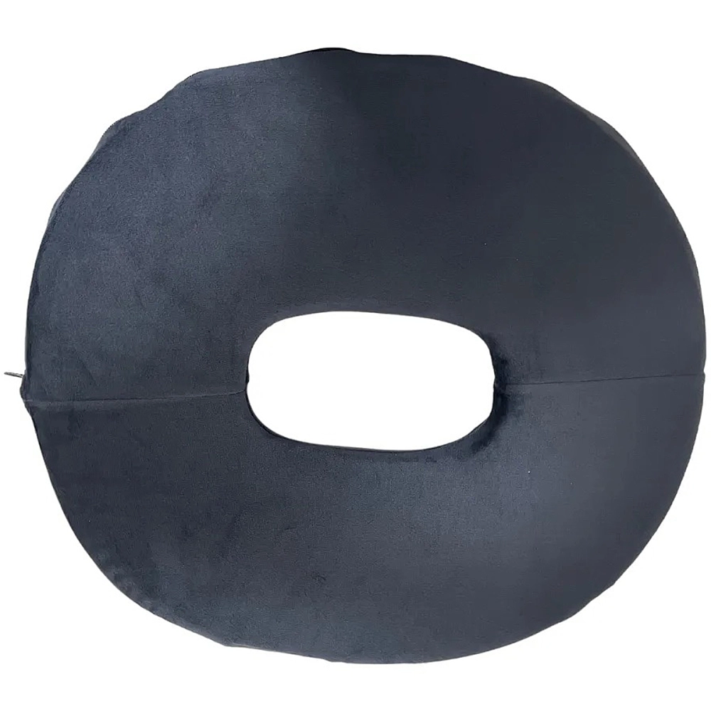 Assento Almofada Redonda Soft Visco Elastico Tecnologia NASA Luxo Alivio De Pressao Em Areas Sensiveis 47 x 42 x 8 Cm Perfetto 202202