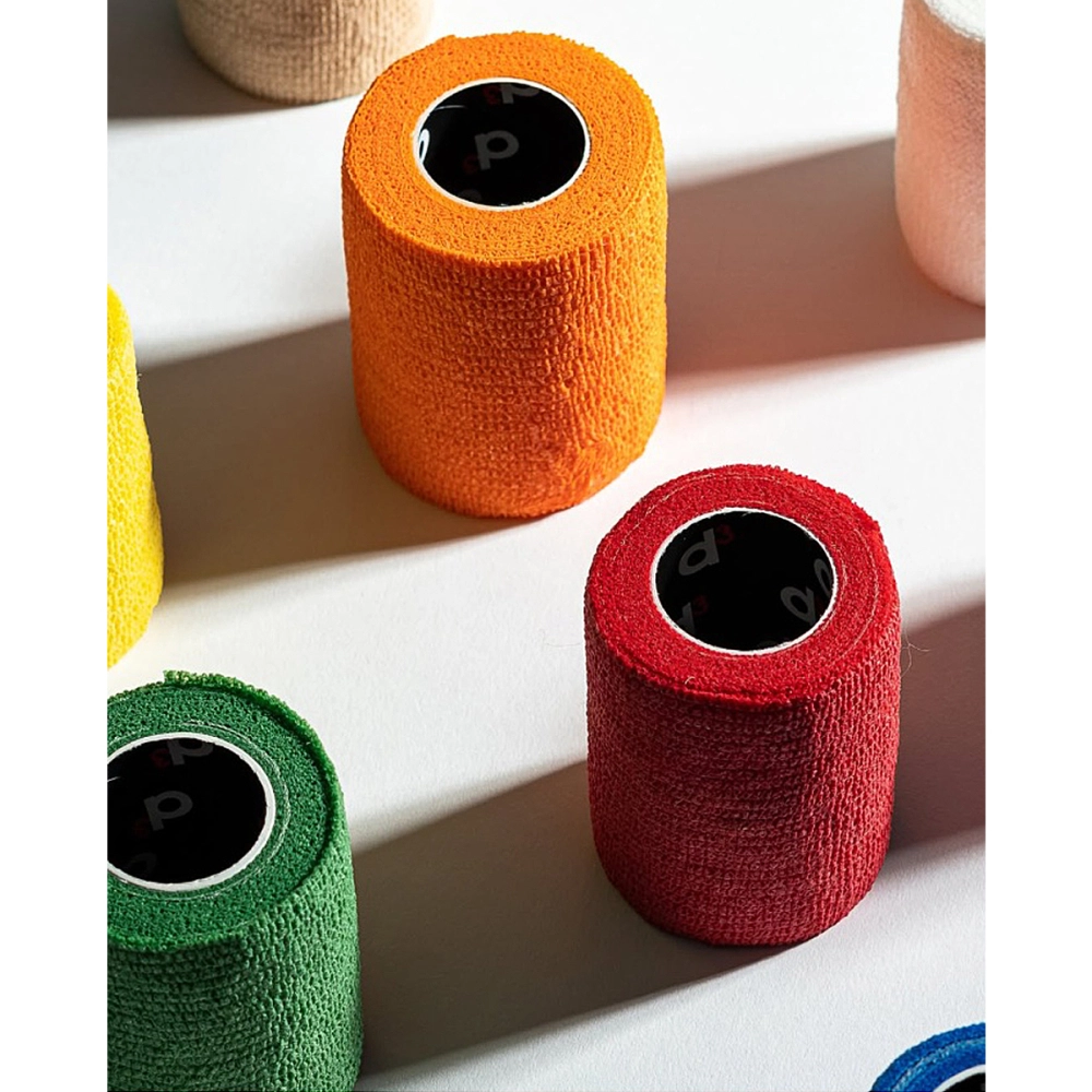 Bandagem Elástica Adesiva Autoaderente Coesiva Coban Imobilização Compressão Resistente 100MM x 5 M D3 Tape