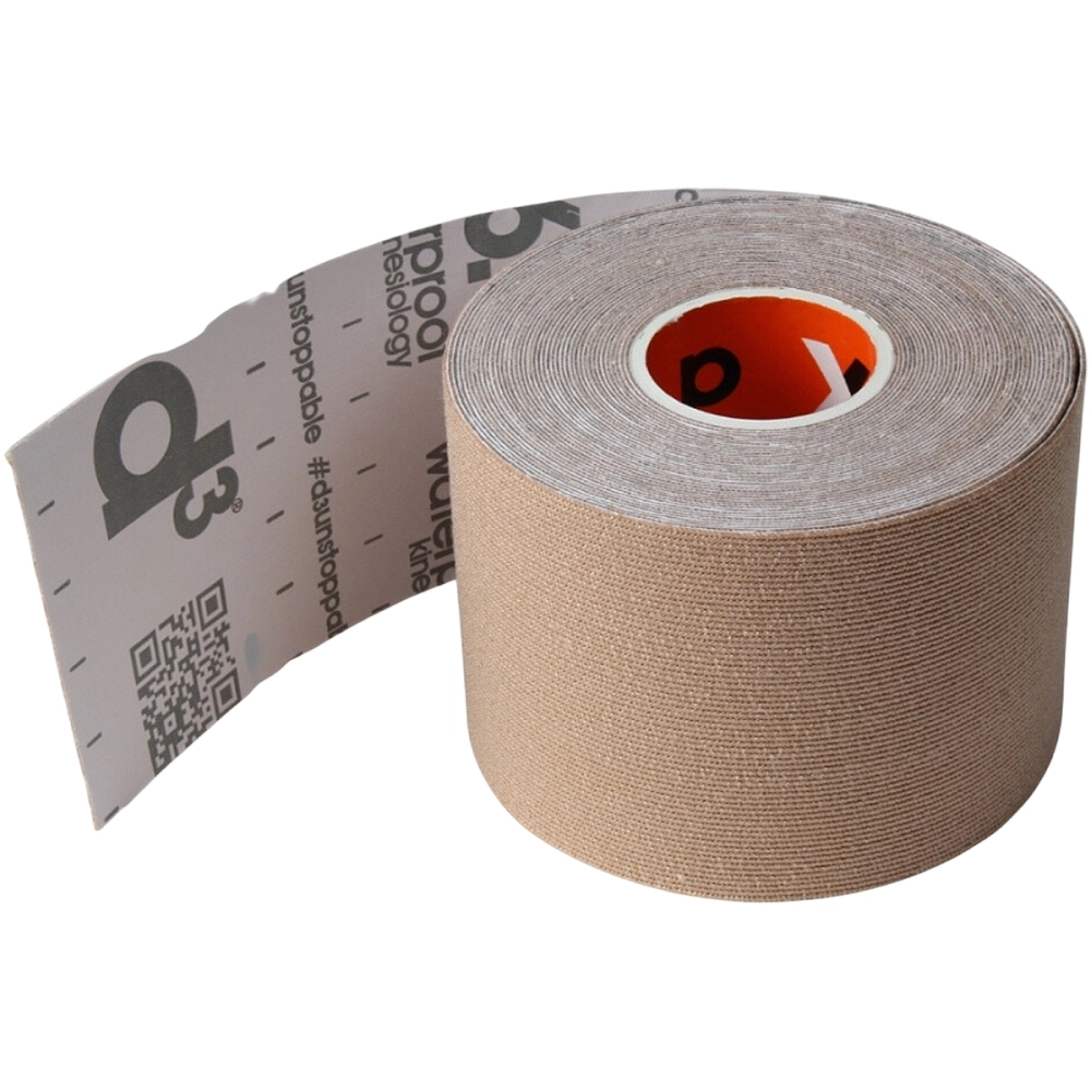 Bandagem Fita Faixa Rolo Kinesiológica Pós Operatório Cinesiologia Hidrofóbica Elástica Autoaderente Funcional 5cm x 6 Metros D3 Tape