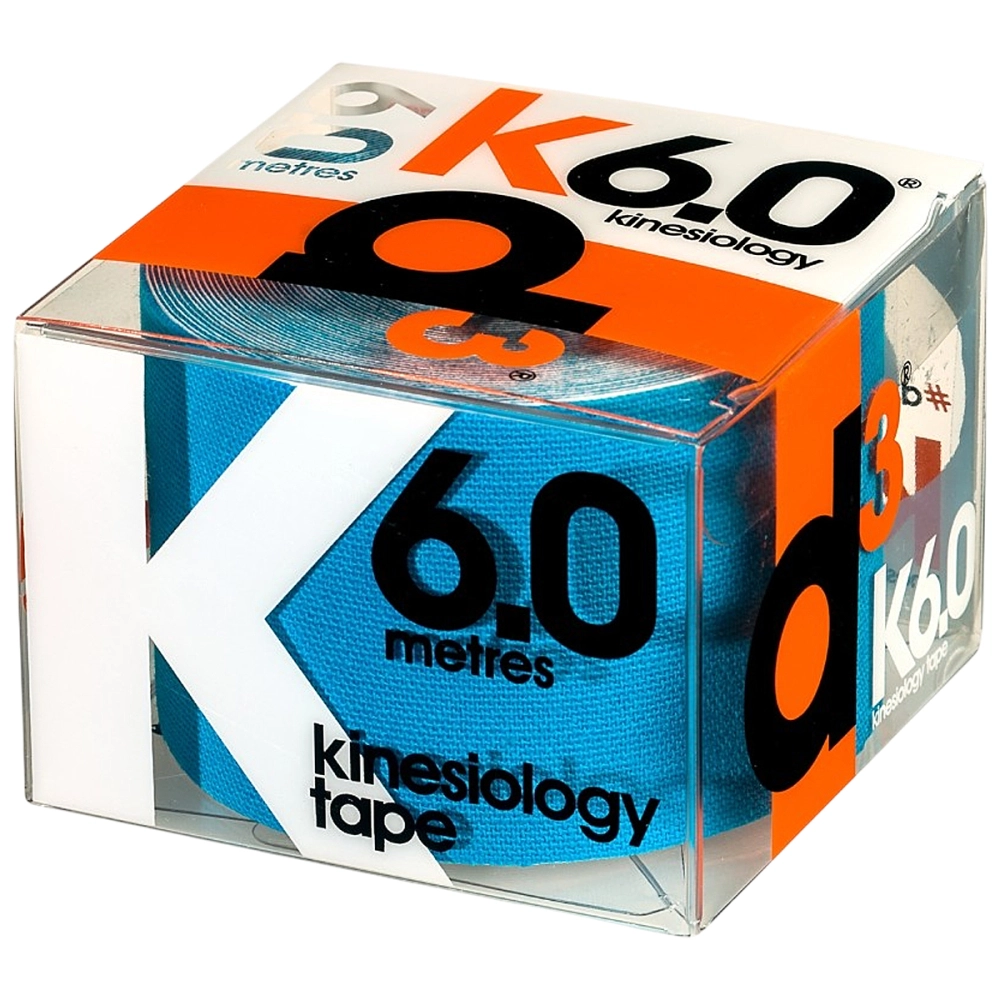 Bandagem Fita Rolo Elástica Adesiva Autoaderente Funcional Kinesiológica Premium K6.0 Esportiva 5 CM x 6 M D3 Tape      