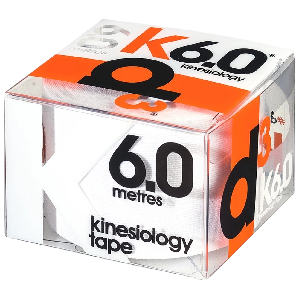 Bandagem Fita Rolo Elástica Adesiva Autoaderente Funcional Kinesiológica Premium K6.0 Esportiva 5 CM x 6 M D3 Tape      