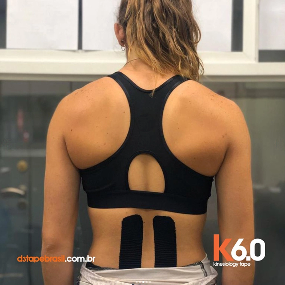 Bandagem Fita Rolo Elástica Adesiva Autoaderente Funcional Kinesiológica Premium K6.0 Esportiva 5 CM x 6 M D3 Tape      