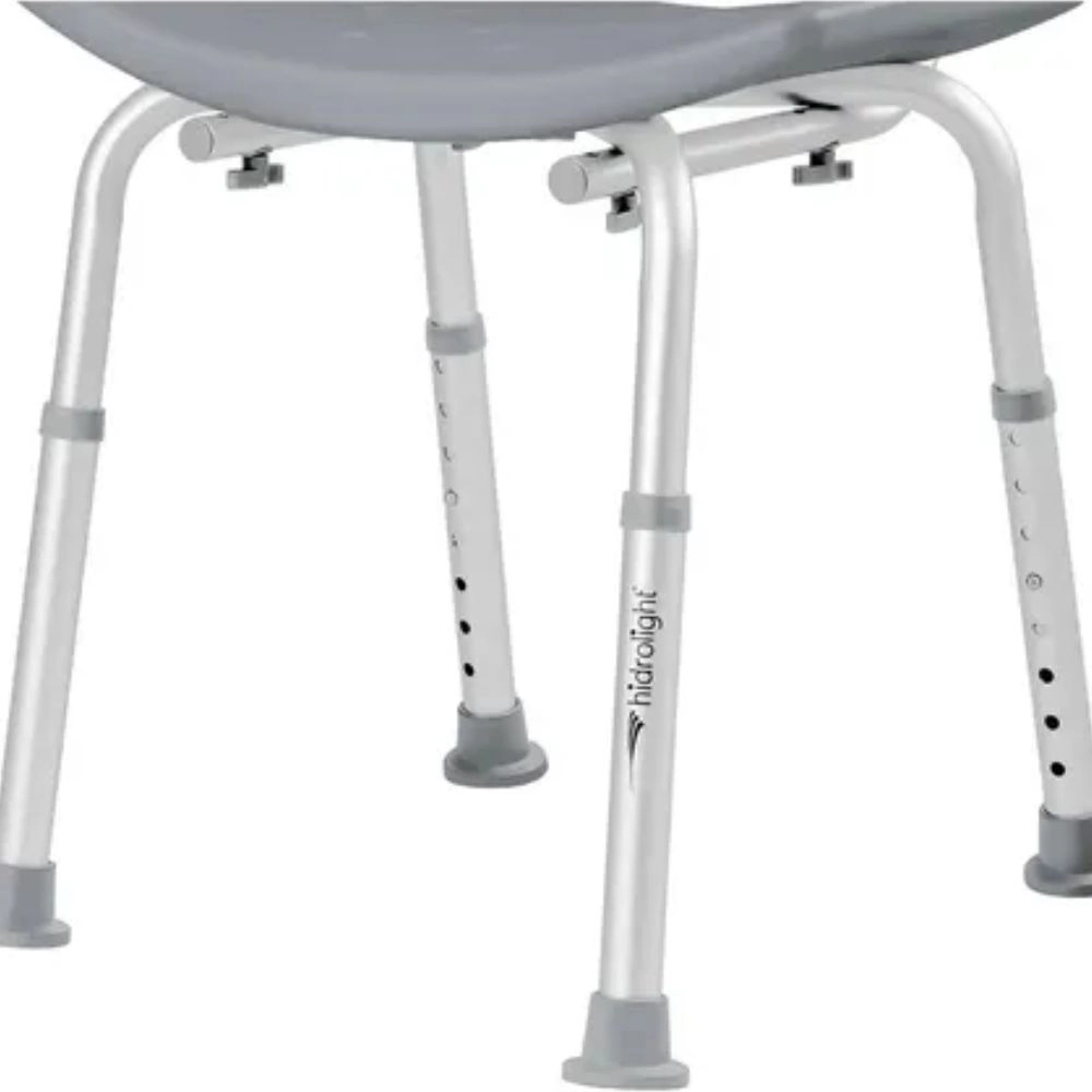 Banqueta de Banho Com Encosto 130kg Hidrolight