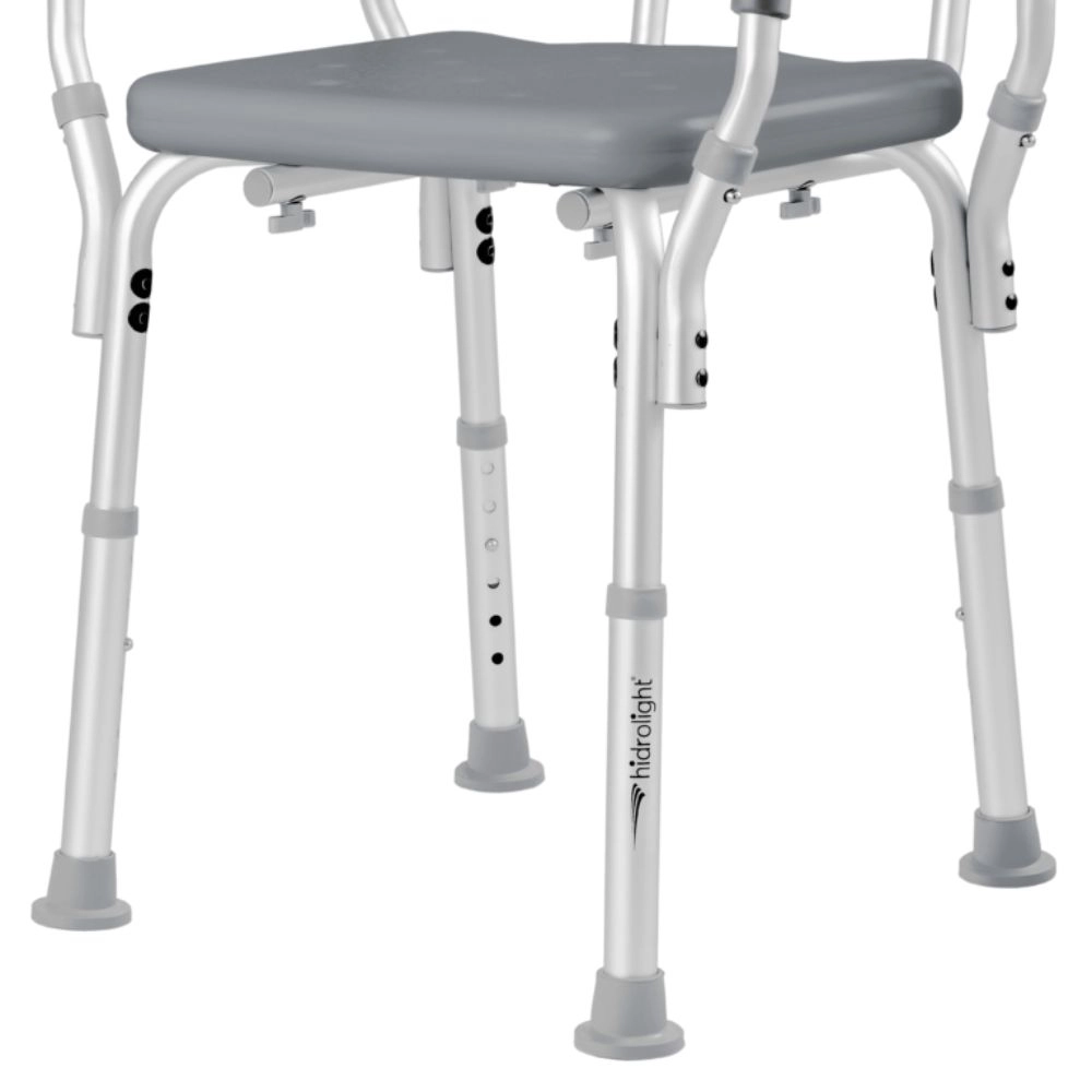 Banqueta Para Banho Com Encosto de Alça 130kg Hidrolight
