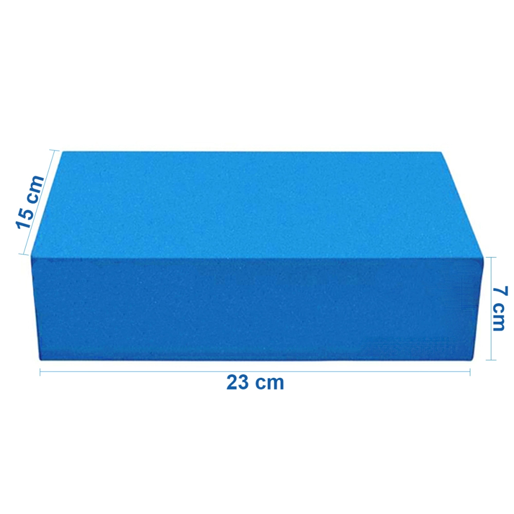 Bloco de Yoga Para Exercícios Alongamento Pilates Meditação Tijolo Funcional Alongamento Ioga 23 x 15 x 7 cm Alux