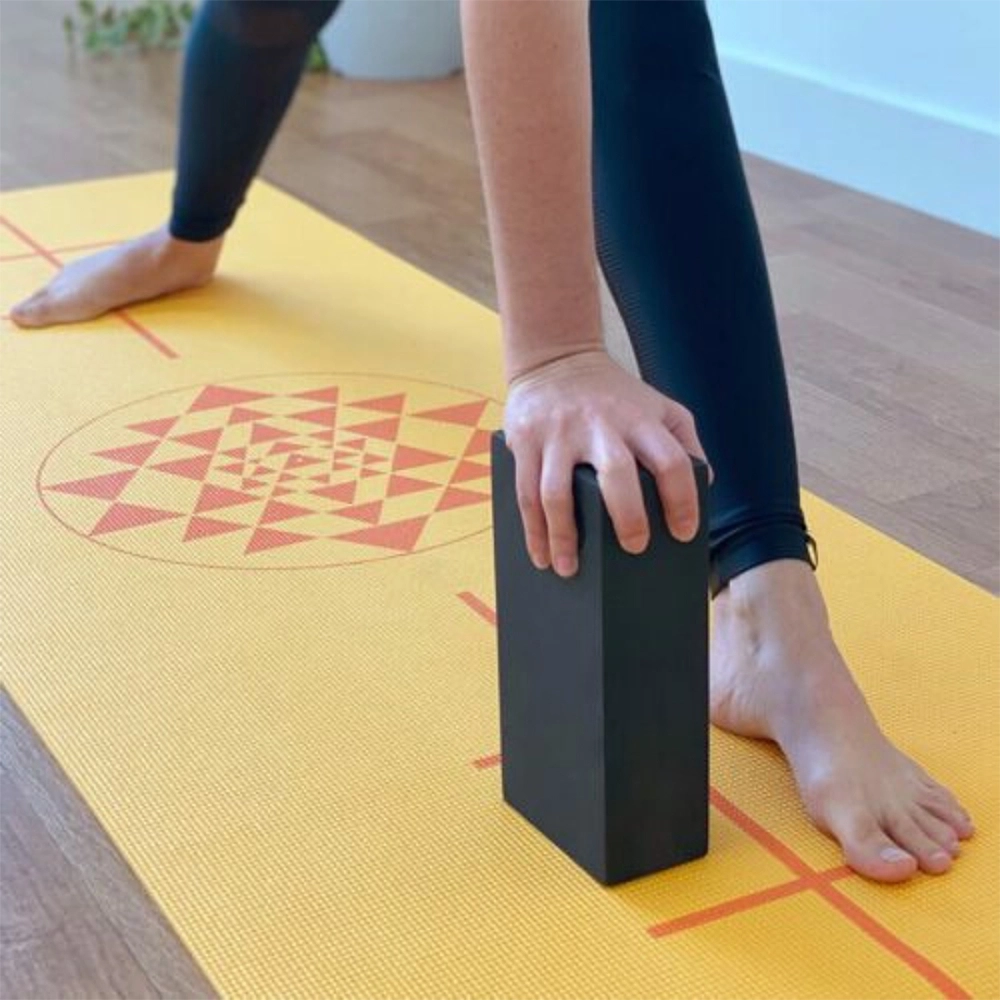 Bloco de Yoga Para Exercícios Alongamento Pilates Meditação Tijolo Funcional Alongamento Ioga 23 x 15 x 7 cm Alux