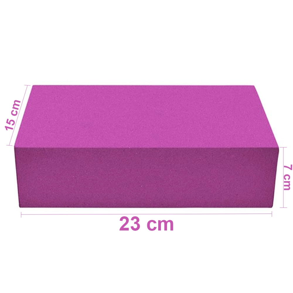 Bloco de Yoga Para Exercícios Alongamento Pilates Meditação Tijolo Funcional Alongamento Ioga 23 x 15 x 7 cm Alux