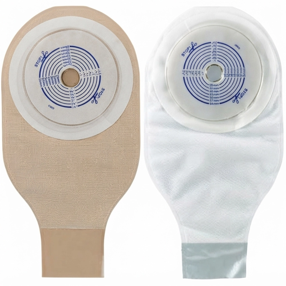 Bolsa de Colostomia Ileostomia Drenavel Recortável Transparente Convatec