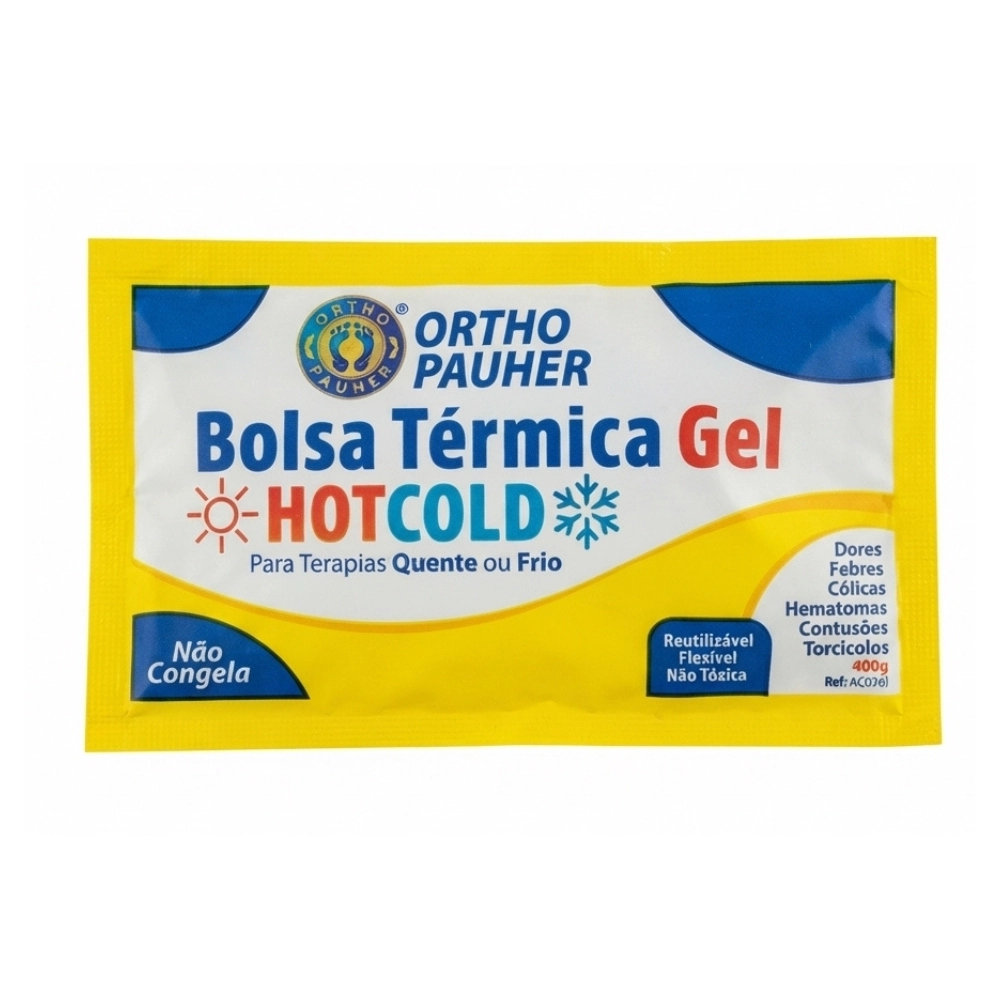 Bolsa Térmica de Gel 400g Quente e Fria Não Congela Ortho Pauher