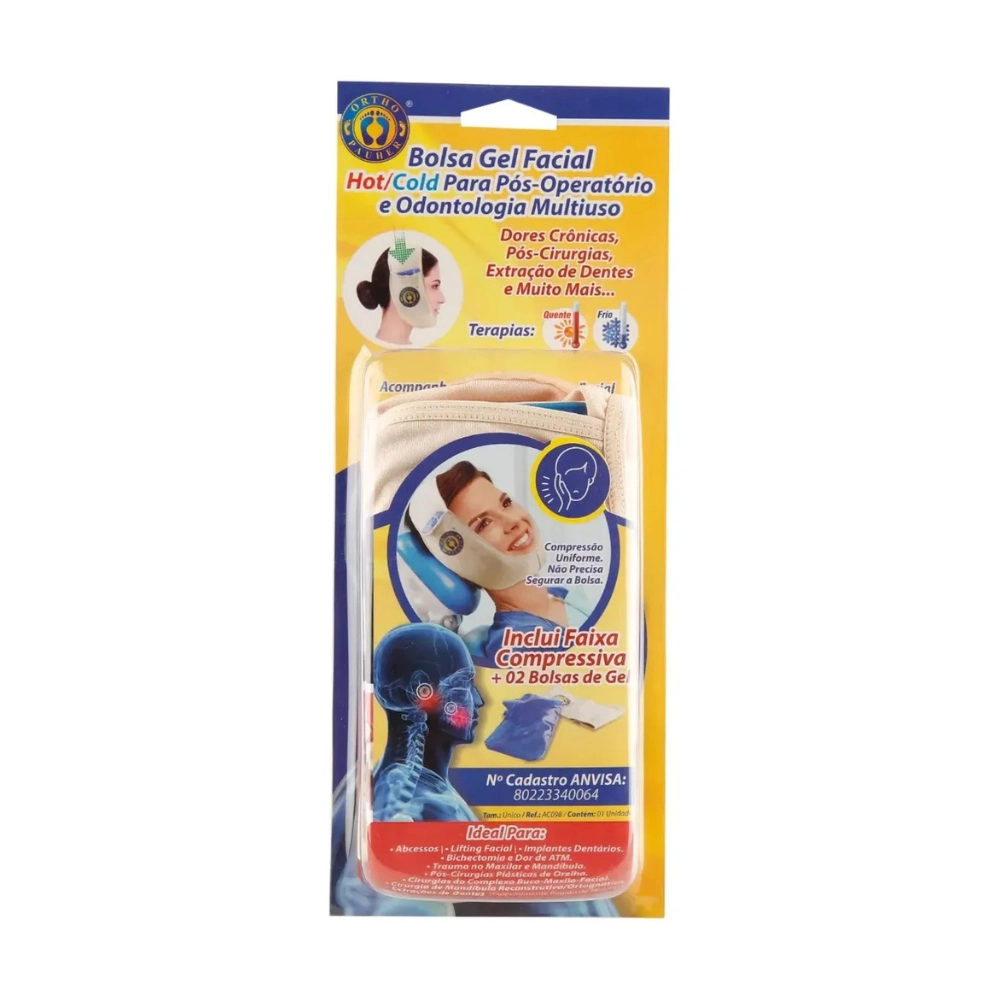 Bolsa Termica Quente e Fria de Gel Facial Ortho Pauher 