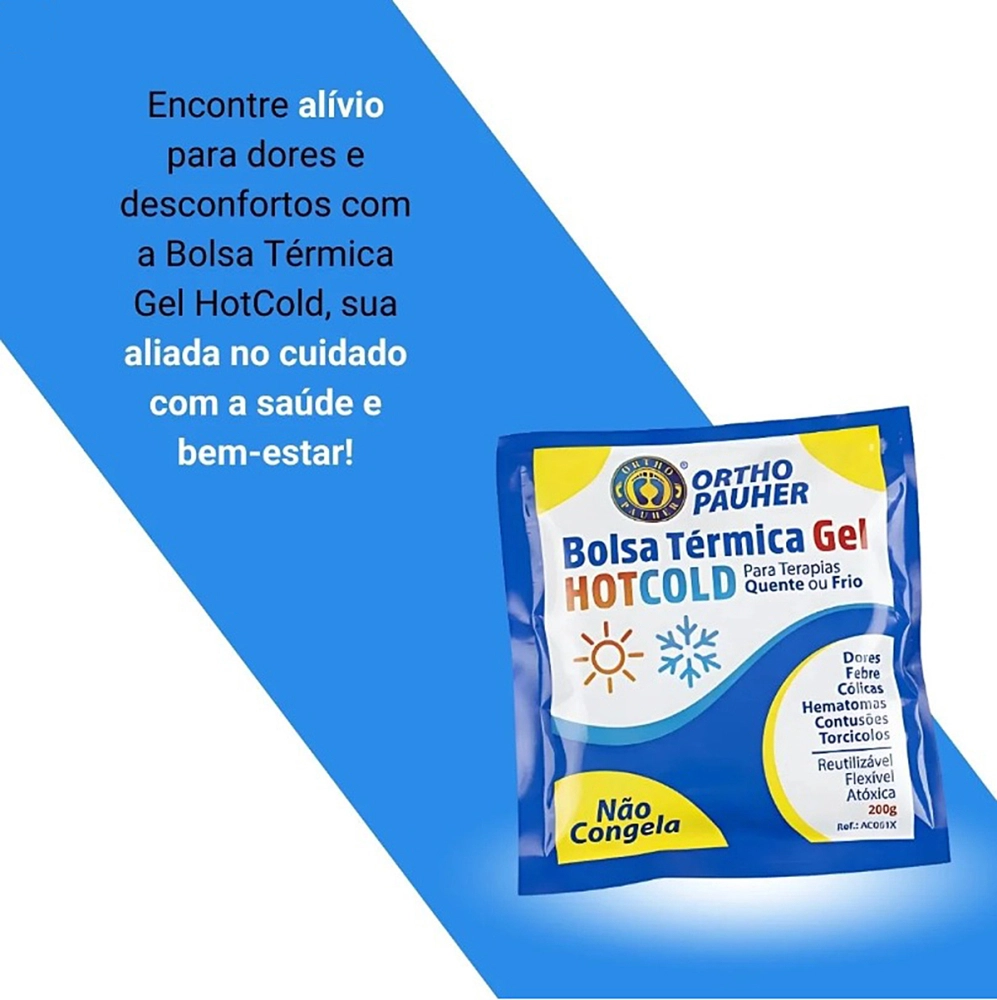 Bolsa Térmica Compressa Quente Frio Não Congela Termo Gel Ortho Pauher