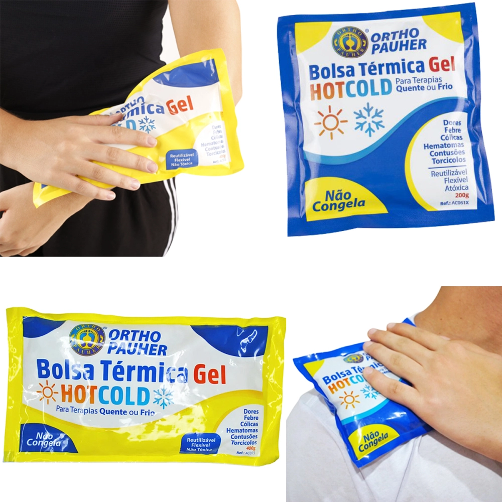 Bolsa Térmica Compressa Quente Frio Não Congela Termo Gel Ortho Pauher