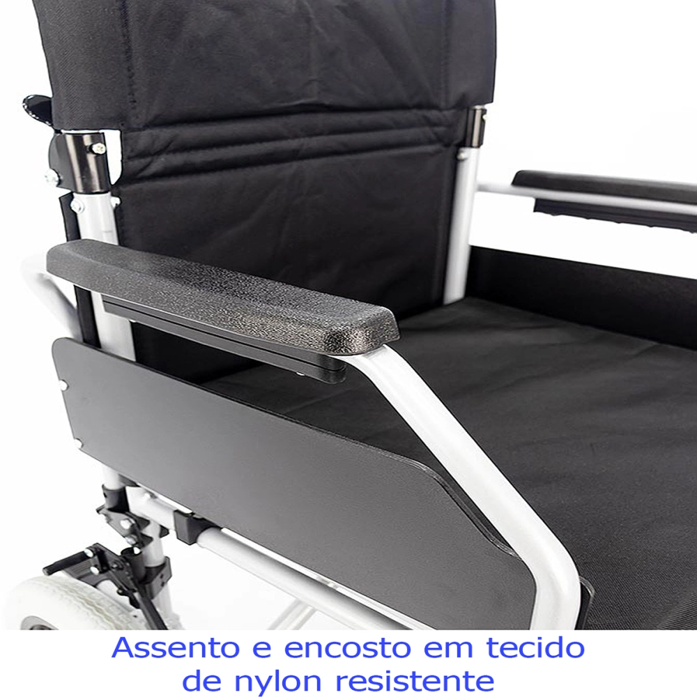 Cadeira de Rodas Dobravel Ajustavel Regulavel em Aluminio até 115 Kg Modelo Barcelona Praxis