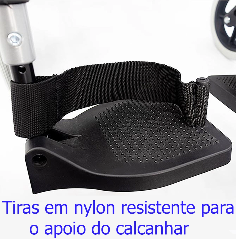 Cadeira de Rodas Dobravel Ajustavel Regulavel em Aluminio até 115 Kg Modelo Barcelona Praxis