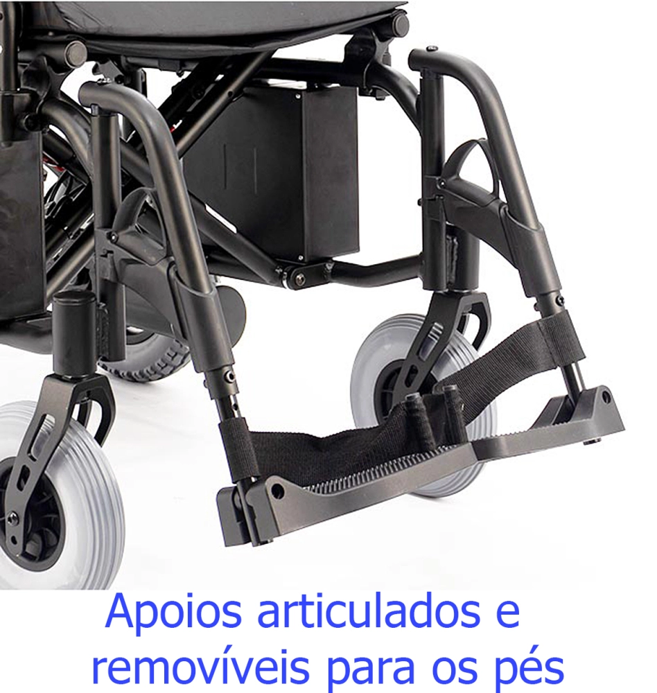 Cadeira de Rodas Motorizada Eletrica Dobravel em Aluminio Leve Compacta até 120kg Detroit Praxis