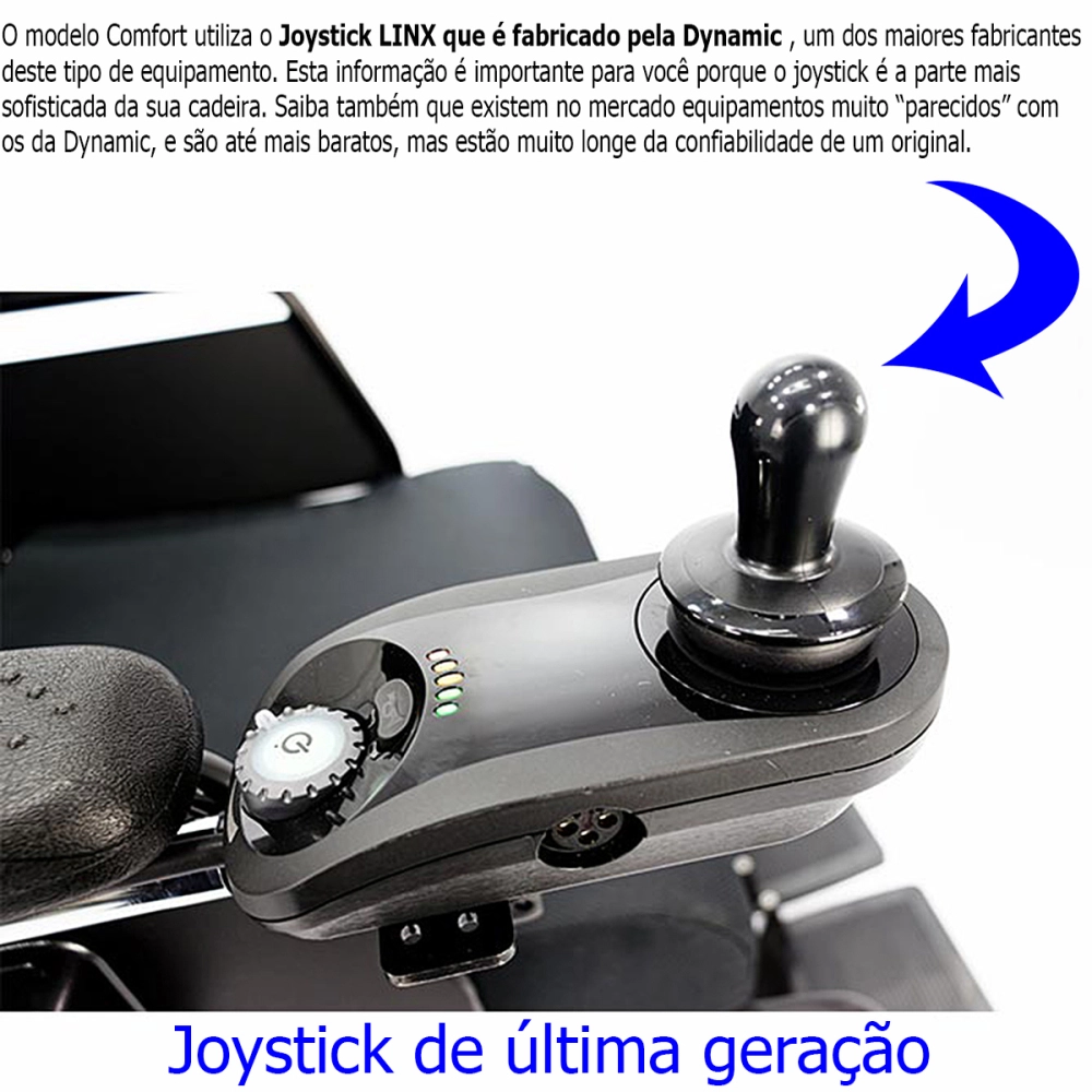 Cadeira de Rodas Motorizada Eletrica Dobravel Leve Compacta até 120kg Comfort LY-EB103S Praxis