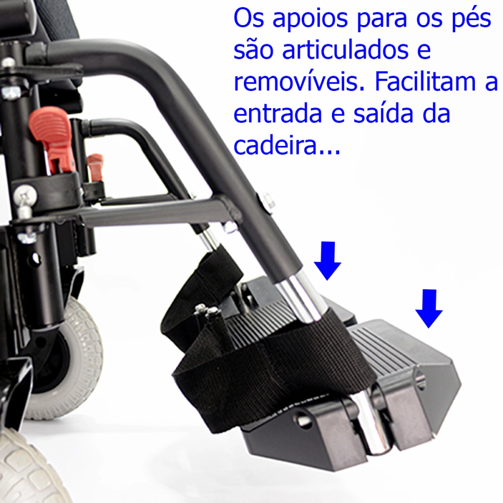 Cadeira de Rodas Motorizada Eletrica Dobravel Leve Compacta até 120kg Comfort LY-EB103S Praxis
