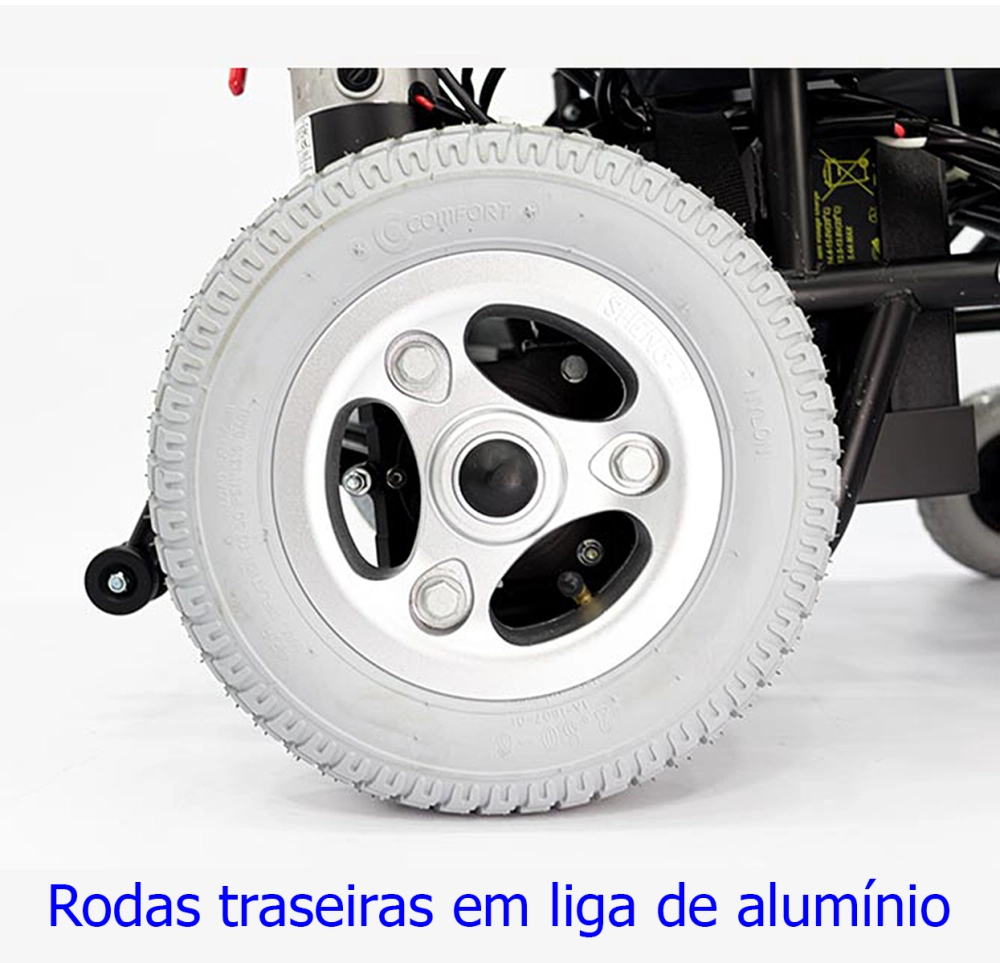 Cadeira de Rodas Motorizada Eletrica Dobravel Leve Compacta até 120kg Comfort LY-EB103S Praxis