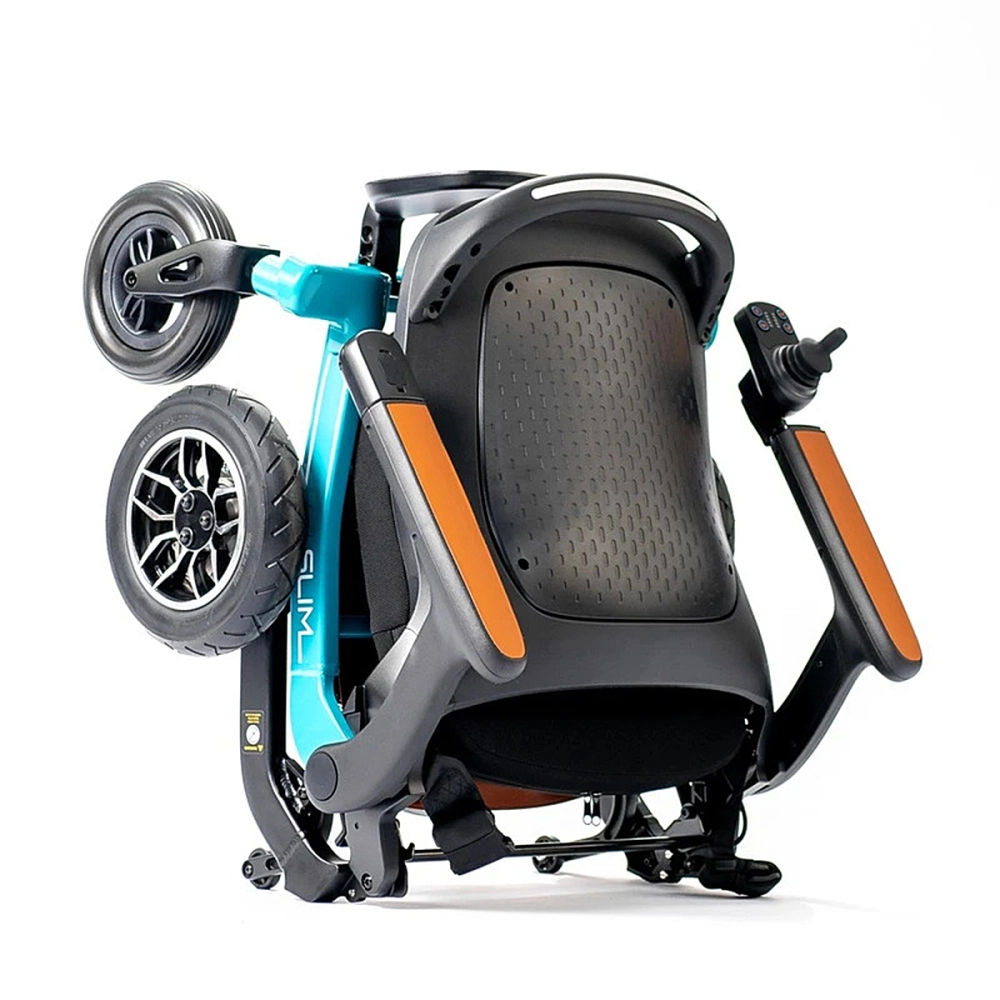 Cadeira de Rodas Motorizada Eletrica Dobravel Leve Compacta até 130kg Slim Power Lite
