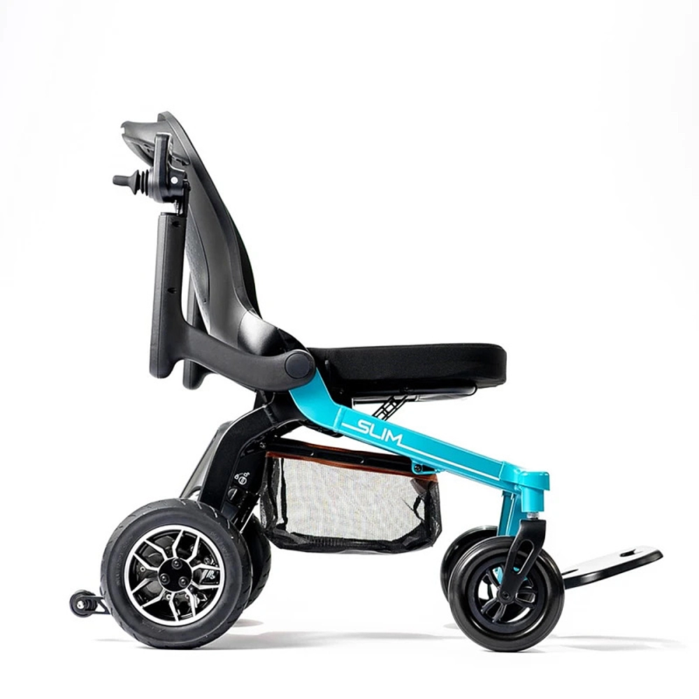 Cadeira de Rodas Motorizada Eletrica Dobravel Leve Compacta até 130kg Slim Power Lite