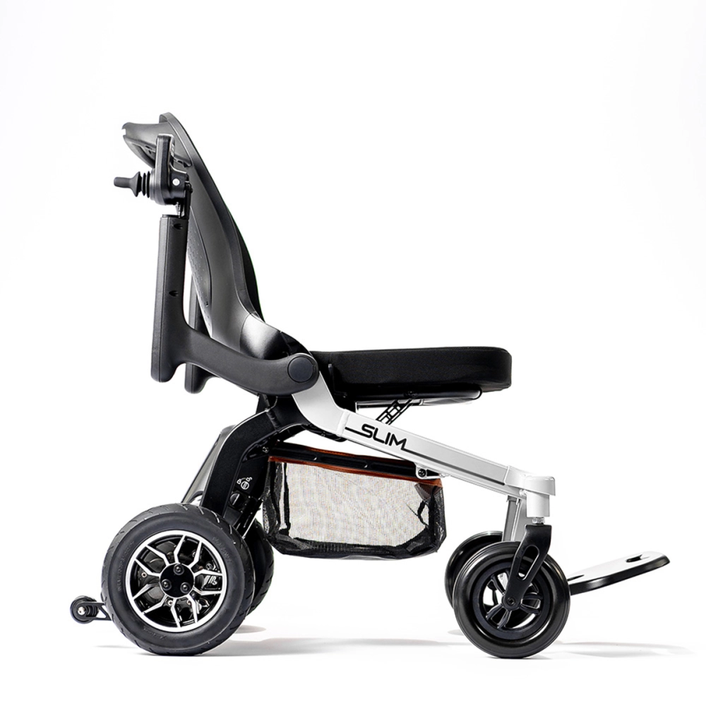 Cadeira de Rodas Motorizada Eletrica Dobravel Leve Compacta até 130kg Slim Power Lite