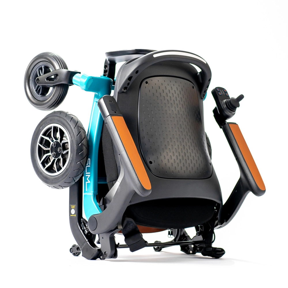 Cadeira de Rodas Motorizada Eletrica Dobravel Leve Compacta até 130kg Slim Power Lite