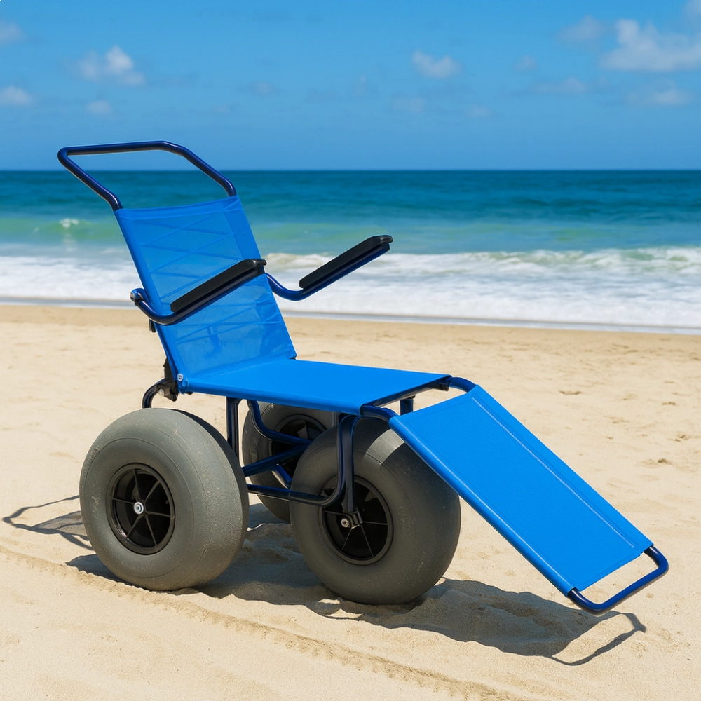 Cadeira de Rodas Para Praia e Piscina Ipanema Desmontável Ortobras 