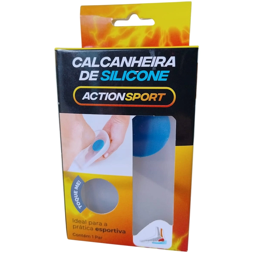 Calcanheira De Silicone Palmilha Calcanhar Ortopédica Gel Alivio Dor Fascite Plantar Esporão Calcaneo Ortho Pauher