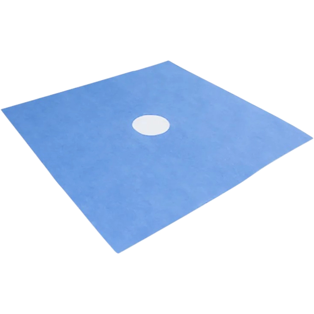 Campo Cirúrgico Descartável Estéril Fenestrado Polipropileno 40 x 40 cm Azul Protdesc