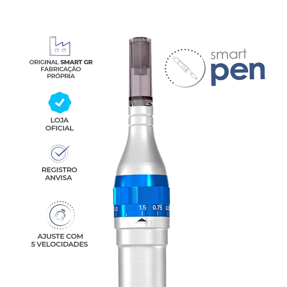 Caneta Eletrica A Bateria De Microagulhamento Com Cartucho Estetica Clinica Procedimentos Esteticos Acessorios Smart Pen