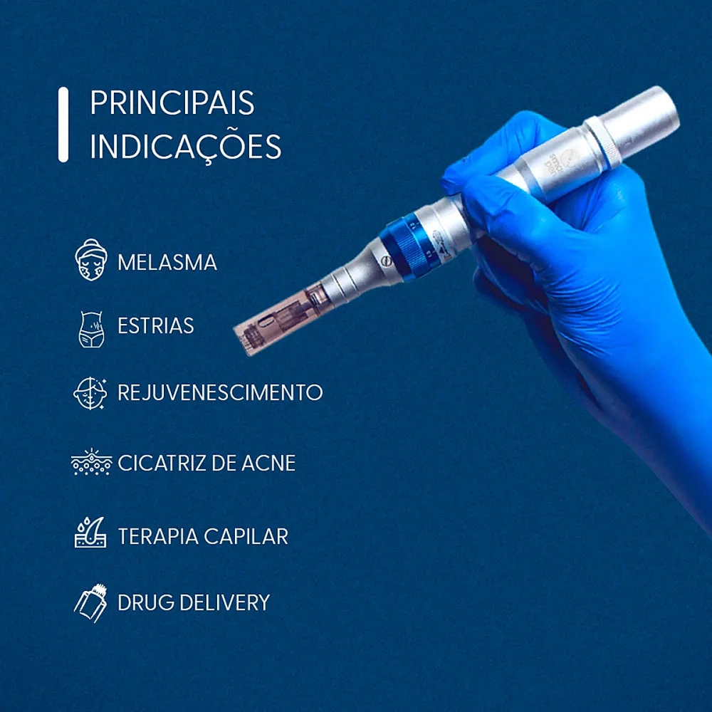 Caneta Eletrica de Microagulhamento Estetica Clinica Acessorios Smart Pen