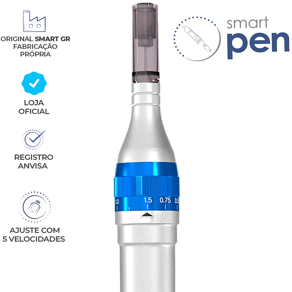 Caneta Eletrica de Microagulhamento Estetica Clinica Acessorios Smart Pen