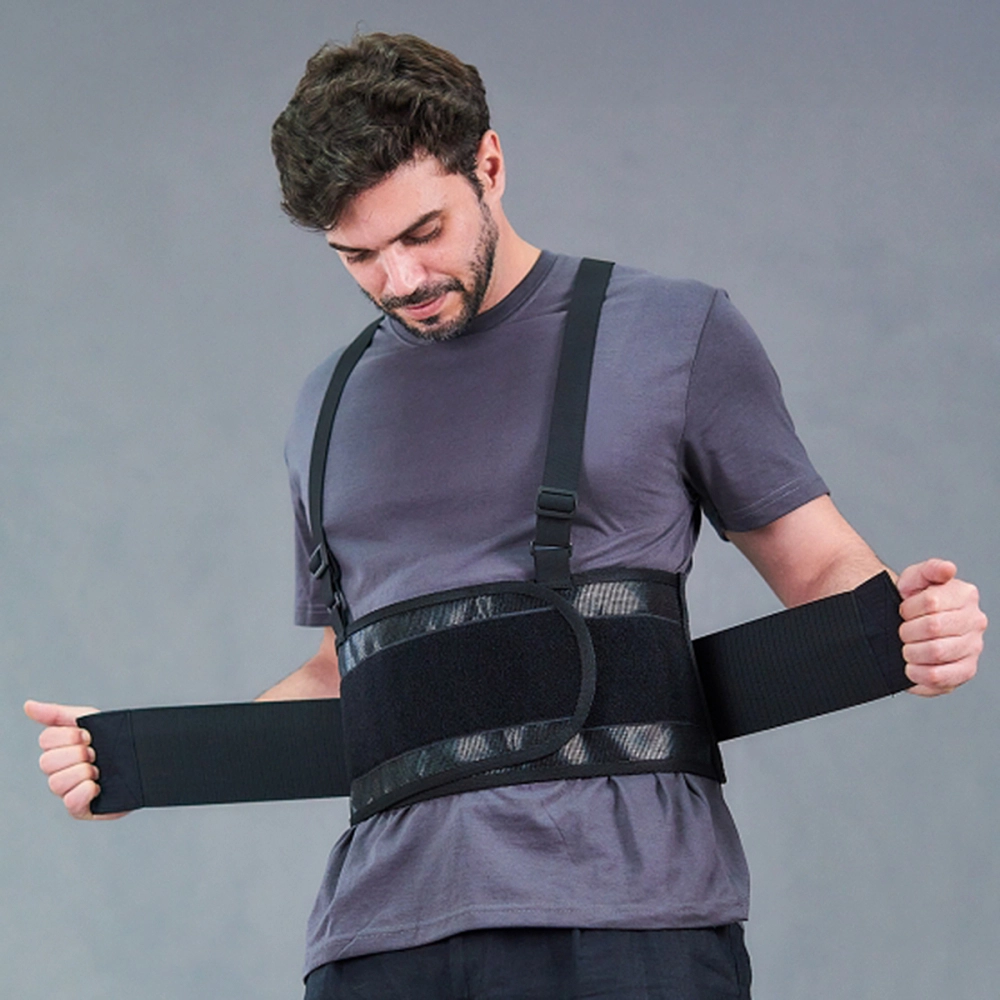 Cinta Elástica Ajustável Protetora Para Costas Coluna Lombar Cintura Postura Abdominal Com Suspensório KSN061 Kestal