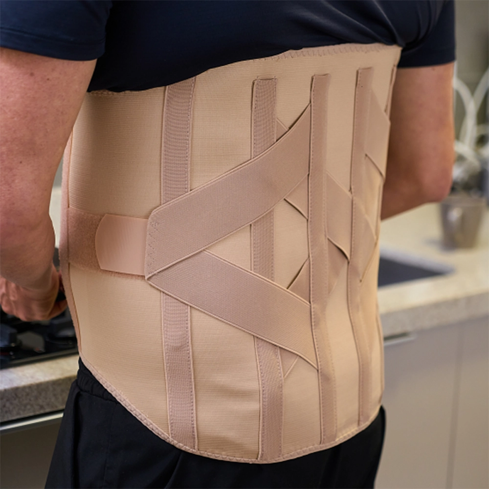 Colete Cinta Longo Alto Tipo Putti Ortopedico Estabilizador Da Coluna Lombar Com Ajuste Elastico Para Correçao Postural Haste Felxivel  KSO106 Kestal 